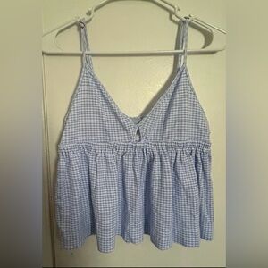 HILL HOUSE The Perri Sleep Tank Hydrangea Gingham